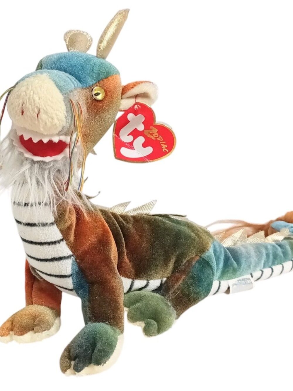 Ty Beanie Babies Dragon The Ty Zodiac Collection 13" Beanbag Plush wTags Retired